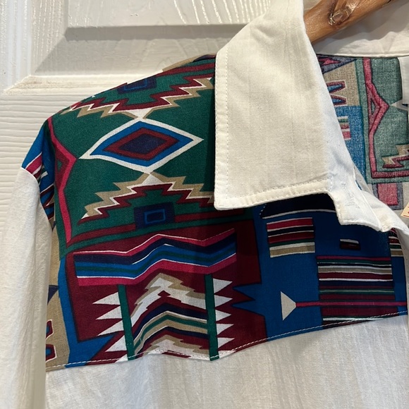 NWT Vintage Tapestry Southwestern Button Down Shirt - Picture 4 of 12
